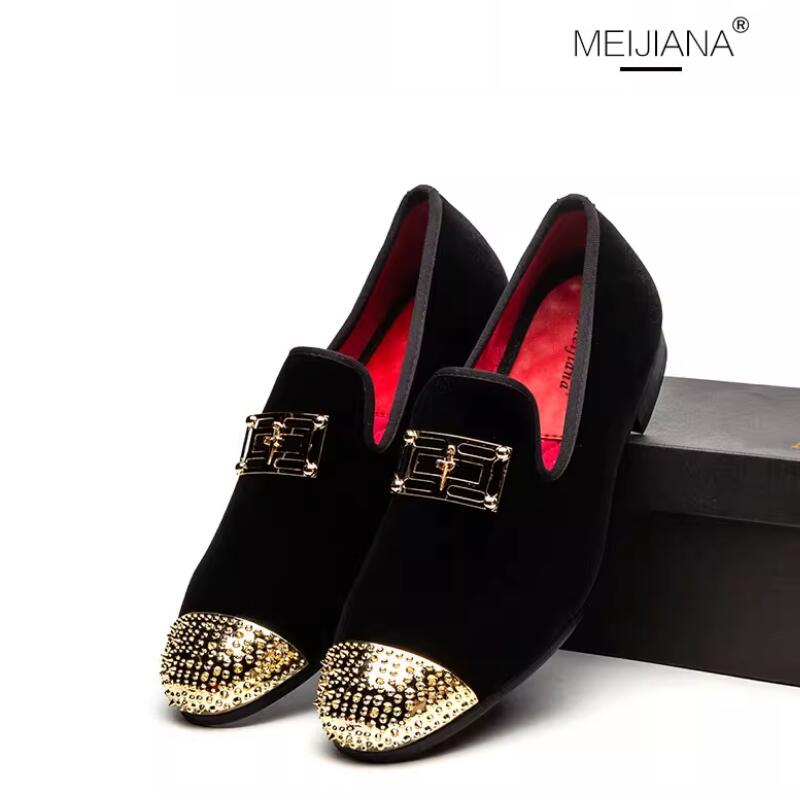 

Мужская обувь больших размеров, мужская повседневная обувь, дизайн с яркой пряжкой и золотым металлическим носком, мужская обувь для вождения, частично плоская подошва 47 чёрный