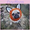 Fox Animal Knit Dog Hat With Windproof Warmth For Winter And Halloween Pets