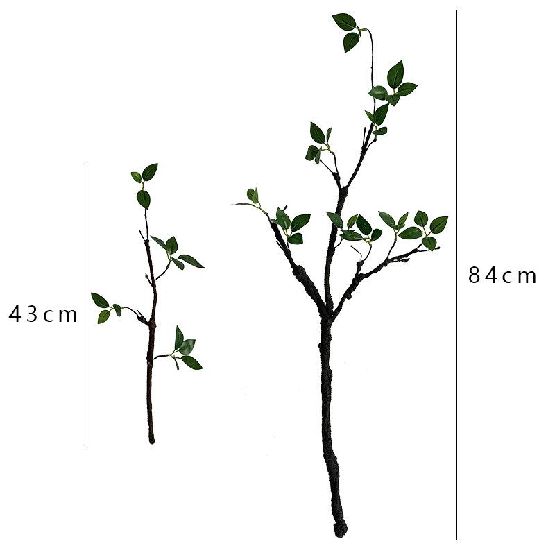 Grüne Knospen Künstliche Grünpflanzen - Schaumstoffäste für Heimdekoration, Esstisch und Fotoausstellung