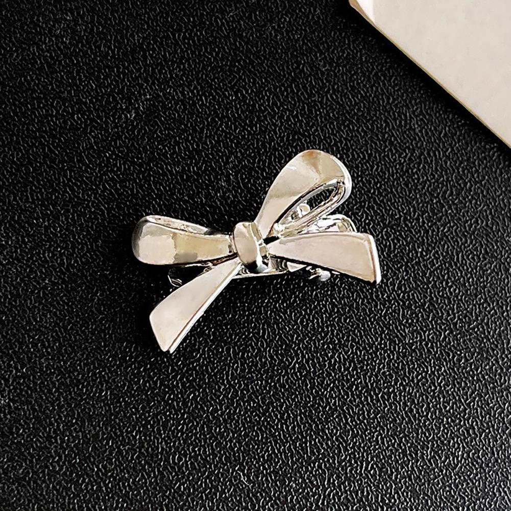 1/2/4Pcs Elegant Cute Golden Silver Bow Hairpins Mini Fashion Hair Clip Women Daily Hair Decor Ornaments