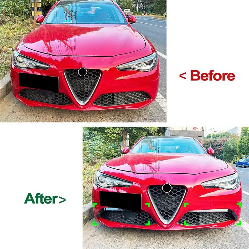 Vordere Windabweiser-Luftauslass-Spoiler-Abdeckung für Alfa Romeo Giulia 2015-2025 Standardzubehör-Edition
