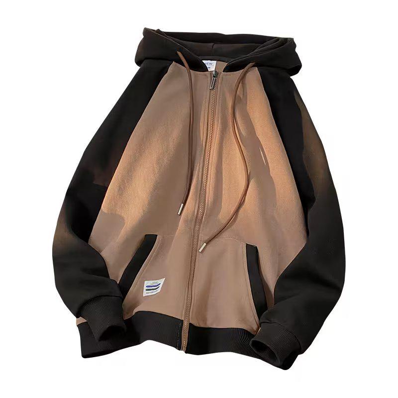 Men's Retro Loose-Fit Hooded Cardigan Jacket - Autumn 2023 Trend