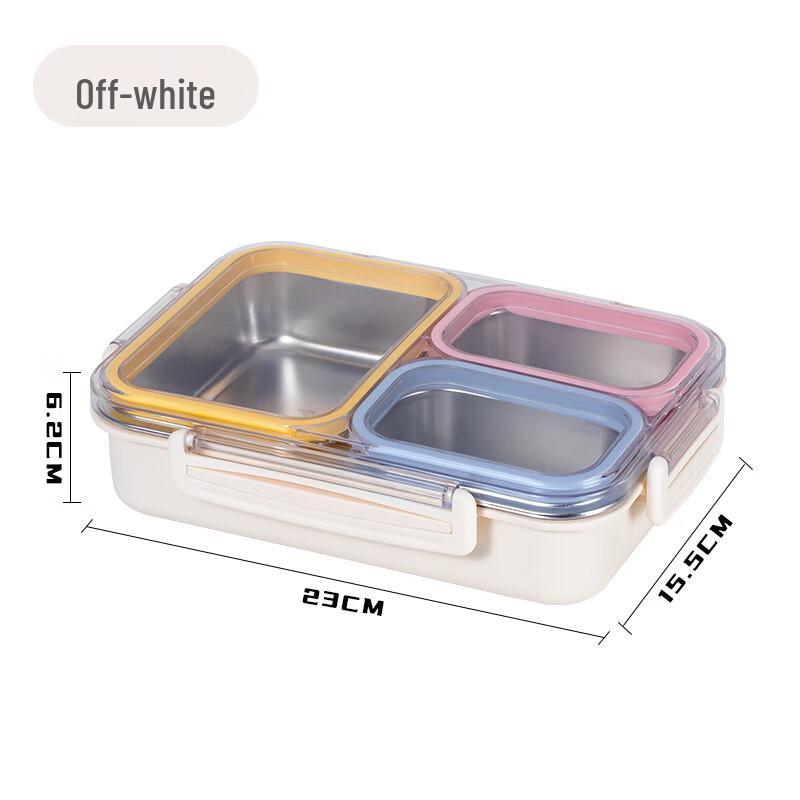 abay 3-Compartment Stainless Steel Food Storage Container