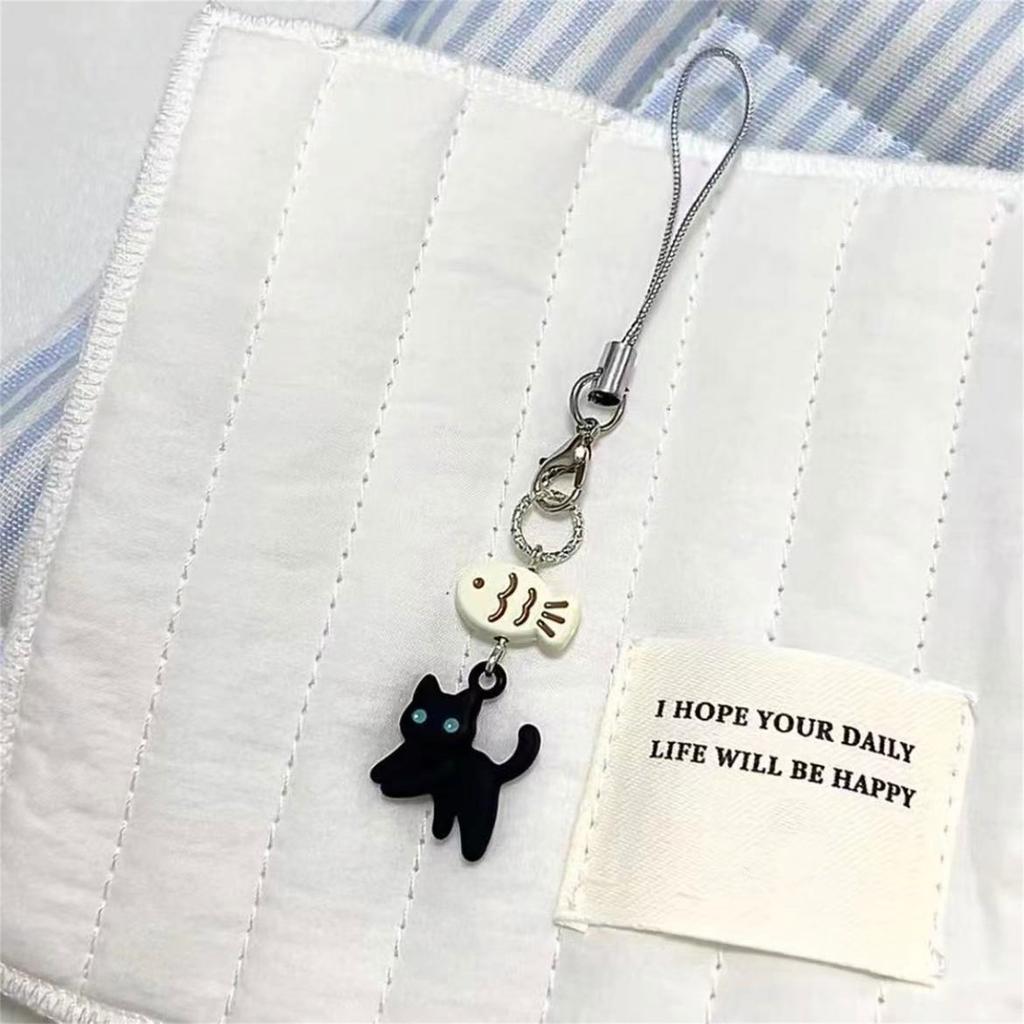 Multipurpose Handmade Beaded Cats Charm Lovely Phone Strap Stylish Accessory Portable for Fashionable Decoration