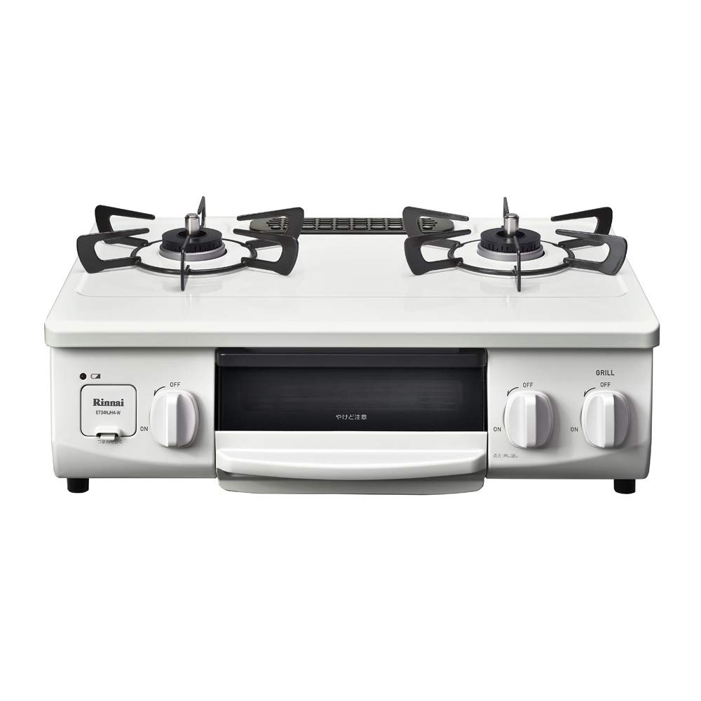 

Газовая плита Rinnai HOWARO 56 см Store White Stove Waterless Grill x City Gas [Только официальная версия] односторонняя ET34NJH4A-W1 (Белый Белый, 12А/13А)