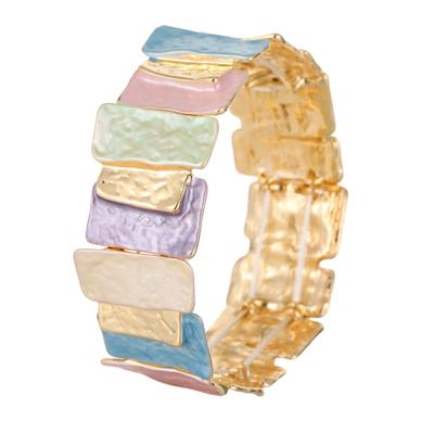 Ladies' Fashionable Versatile Irregular Square Elastic Bracelet