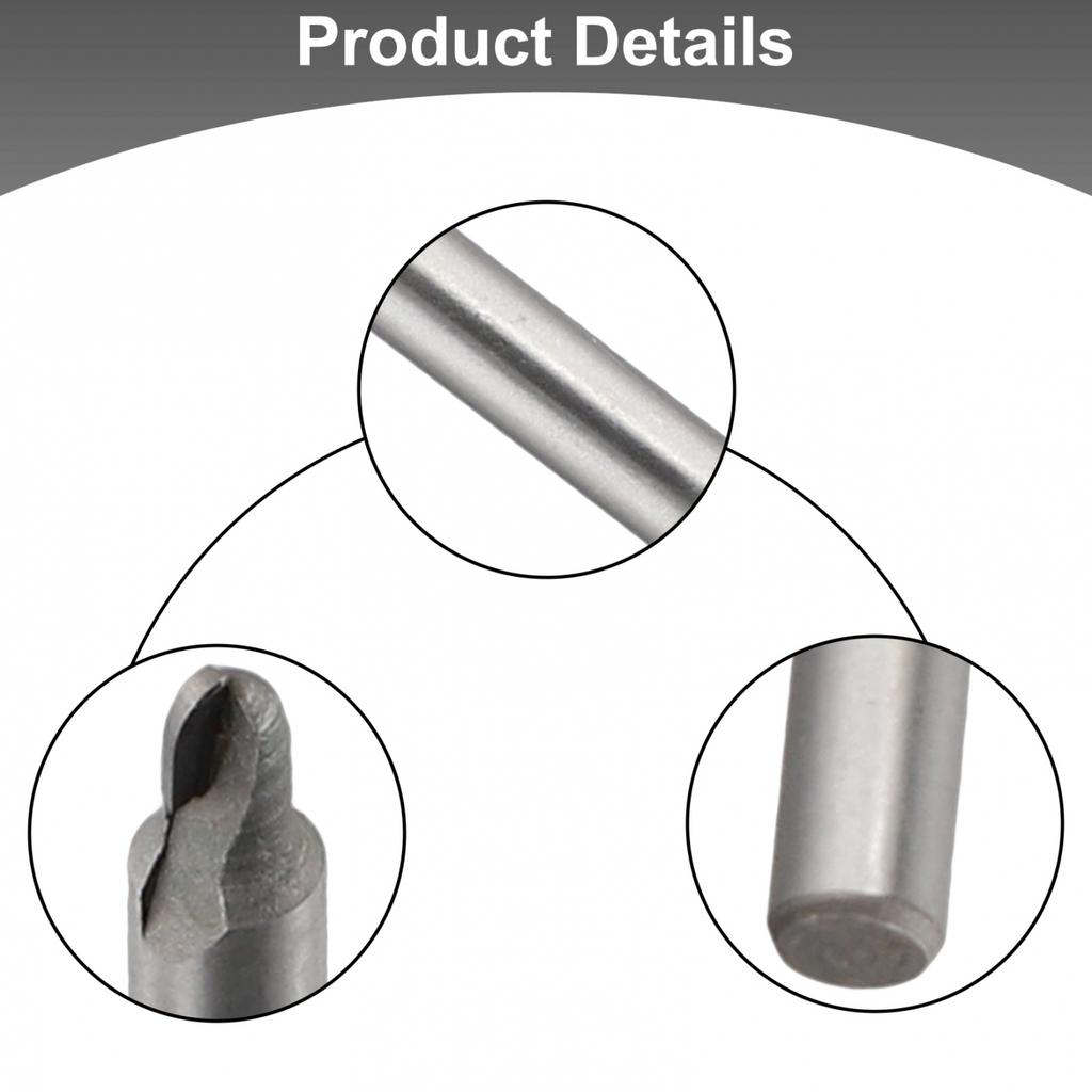 Heavy Duty Milling Cutter for Woodwork 2 Flute Round Bottom 1/4 1/2 Shank