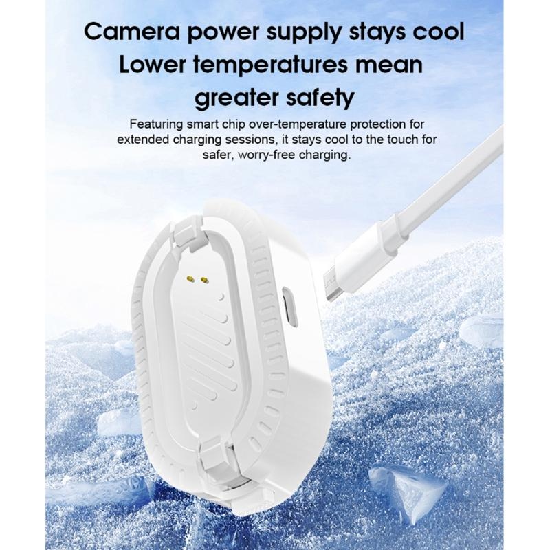 Nabíjecí pouzdro Magnetické uchycení pro kameru GO3/GO 3S 600mAh Bateriový pack Dlouhá výdrž baterie Ochranné prvky