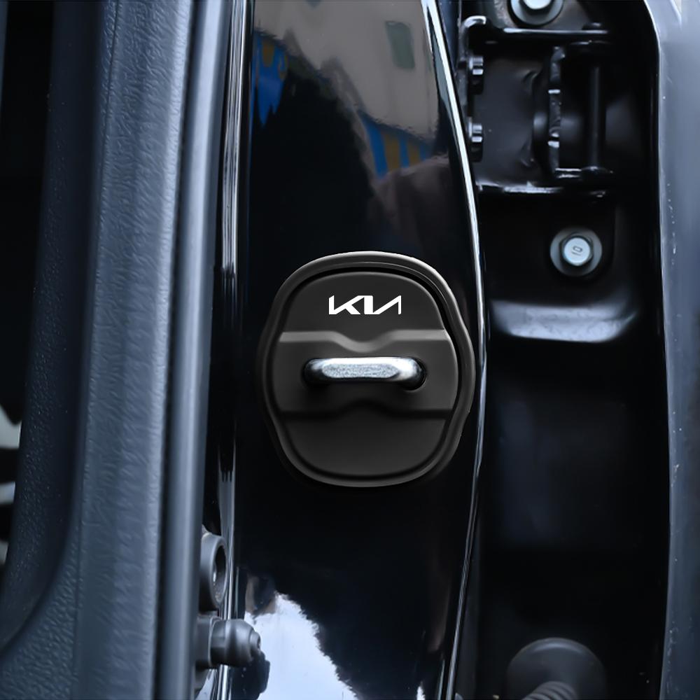 2026 Hot Car Sticker 2/4Pcs Car Door Lock Anti-collision Silicone Cover for For Kia Sportage Rio 3 Soul Picanto EV6 Cerato Niro