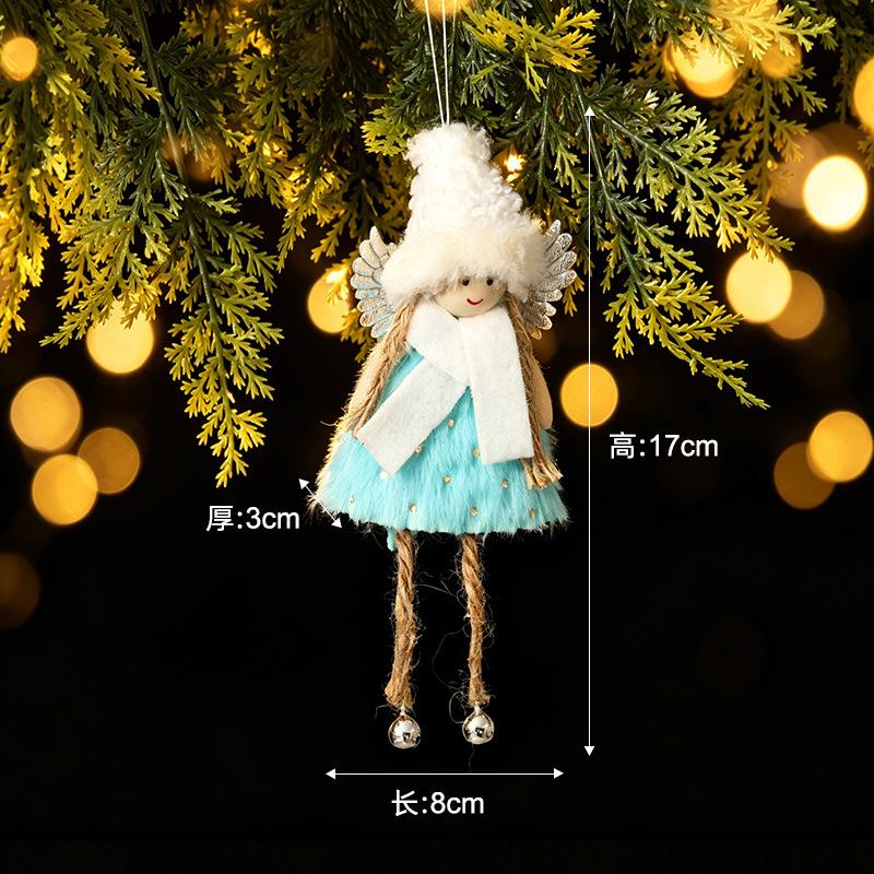 New Christmas decorative sequins pentagram Santa Claus pendant home Christmas tree decoration pendant