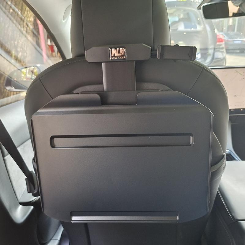 For Tesla Model Y Baksetebord Sammenleggbart Laptopbord Bærbart Kjøretøybord Bilmodifikasjon ModelY 2023 Interiørtilbehør