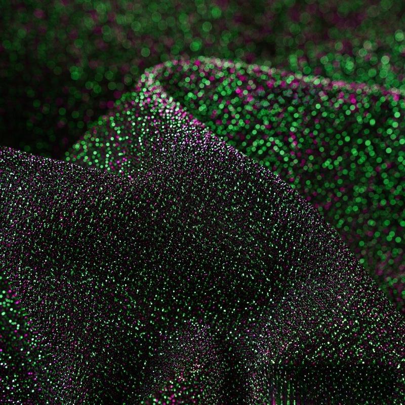 Oboustranná třpytivá hvězdná sametová látka Jasně hedvábná třpytivá sametová látka Nenatahovací pro DIY šití šatů Cheongsam