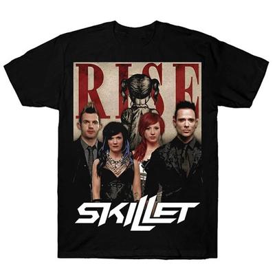 Rise Album Skillet Band Krátký rukáv Černá Unisex Košile Q78374