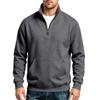 Men's Casual Half Zip Sweatshirt with Stand Collar for Everyday Wear