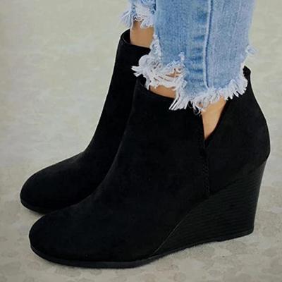 Leopard Stiefeletten Lace Up Schuhe Plattform High Heels Stiefel Frauen Slip Auf Frauen Schuhe Stiefel Frau Flache Stiefel Botas Mujer2024