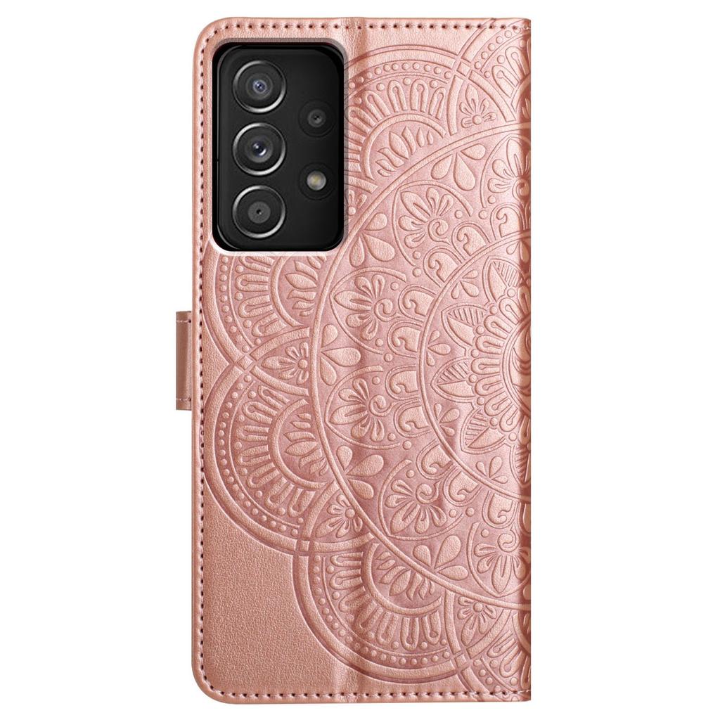 Pour Samsung Galaxy A73 5G Étui en Cuir Porte-Cartes Support Portefeuille Housse de Téléphone