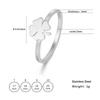 Cazador Minimalistischer Goldener Glücksbringer Kleeblatt Ringe Für Damen Edelstahl Schmuck Fingerring Neues Hochzeitsfeier Geschenk