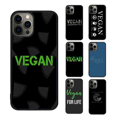 Vegane Vegetarische Handyhülle Abdeckung Für iPhone 17 Air 15 16 16e 14 13 Pro Hülle 12 11 Pro Max Für Apple PLUS Hüllen
