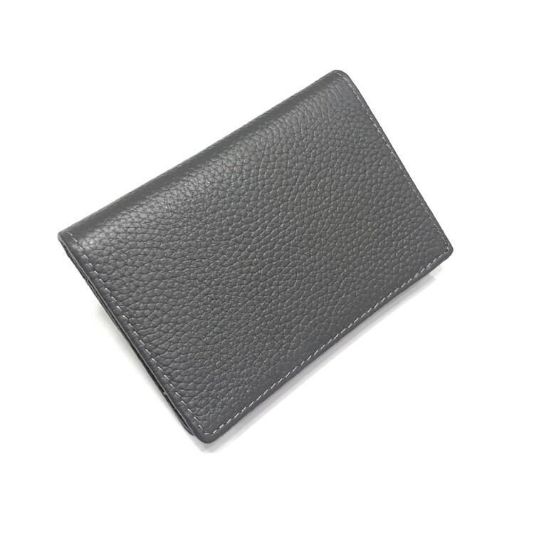 Genuine Leather Credit Card Bag Wallet Ultra-thin Fold Unisex Purse Credit Card ID VIP Bank Slim Bag Simple Business Card Holders