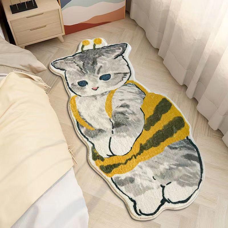 Cartoon Imitation Kaschmir Teppich Schlafzimmer Kinderzimmer Ins Wind Bettdecke Sonderform Balkon Erker Verdickte Tatami Bodenmatte