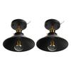 E27 Ceiling Light Industrial Black Wrought Iron Ceiling Lamp for Farm Kitchen Corridor 85?240V