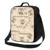 Motorcycle Ride Route 66 Insulated Lunch Bags for US Numbered Highways Resuable Thermal Cooler Food Lunch Box Work School Travel