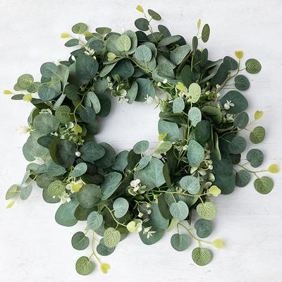 American Spring Large Simulation Garland Door Accessories Sweetheart Eucalyptus Garland Eucalyptus Leaf Wedding Pendant Door Ring