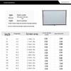 84-inch 4:3 Electric Projector Screen, White Fiberglass