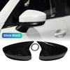 2pcs Replacement Carbon Fiber Pattern Rearview side Mirror cover caps For Mazda CX5 CX-5 2017-
