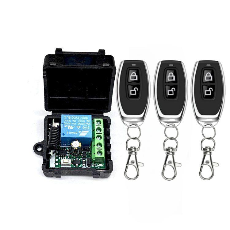 12V Single Channel Wireless Remote Boom Barrier Controller with Electric Lock and Light Switch.