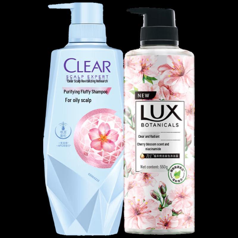 

Clear Scalp Care Shampoo & Cherry Blossom Shower Gel Set