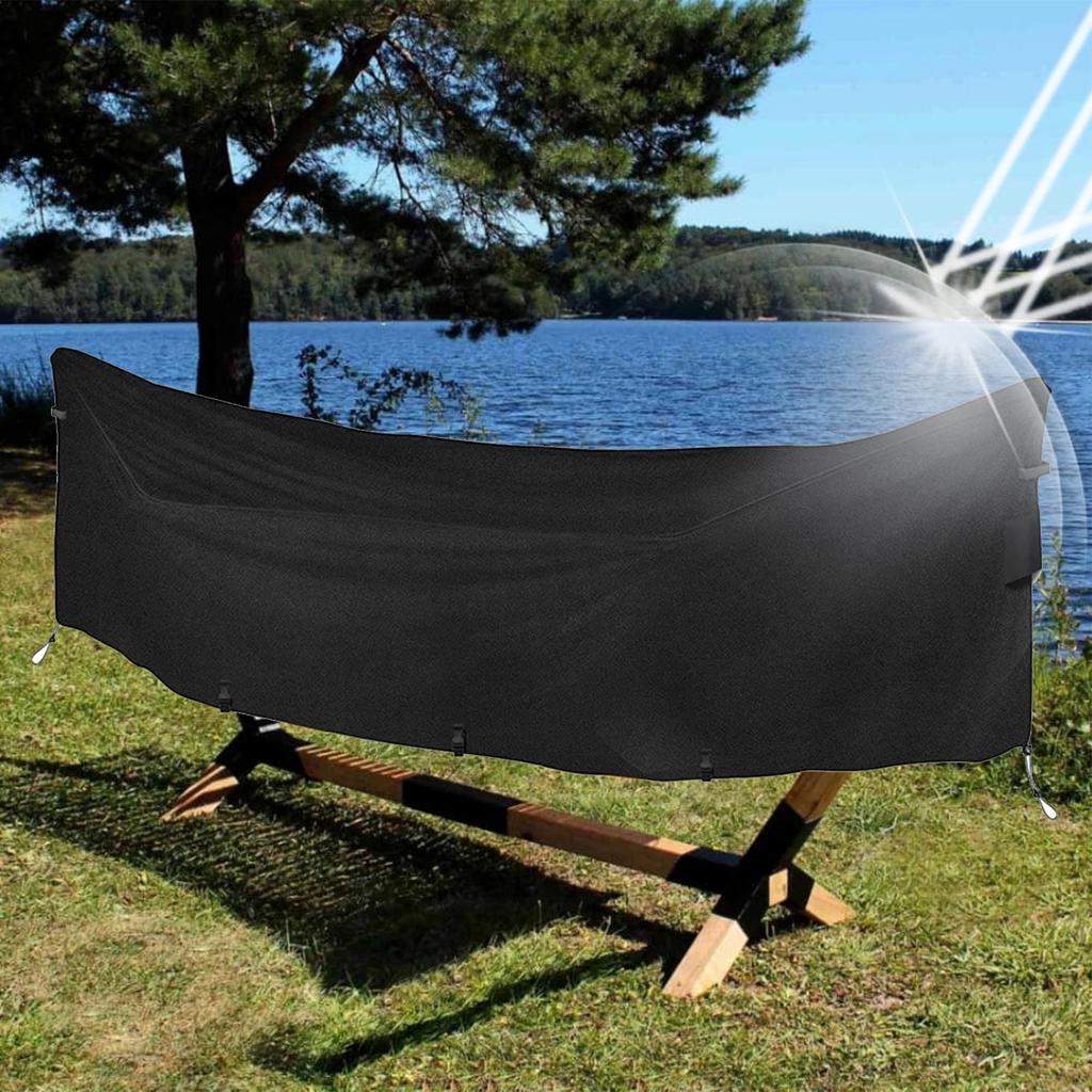 1pc Outdoor Swing Cover Waterproof Outdoor Hammock Cover Windproof Camping Equipment Sleeve Uv Protection 420D Oxford Tarpaulin