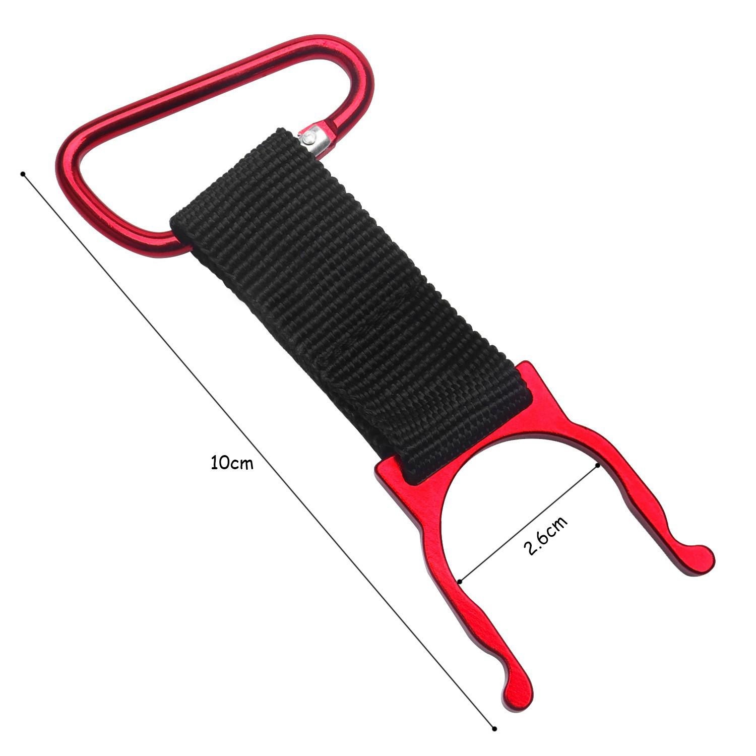 Outdoor Aluminum Water Bottle Hook - Portable Hanging Buckle for Mountaineering