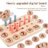 Ten-Grid Array Number Sense Enlightenment Teaching Aids, Addition And Subtraction Arithmetic Children'S Math Pairing Arithmetic Board Wooden Toy