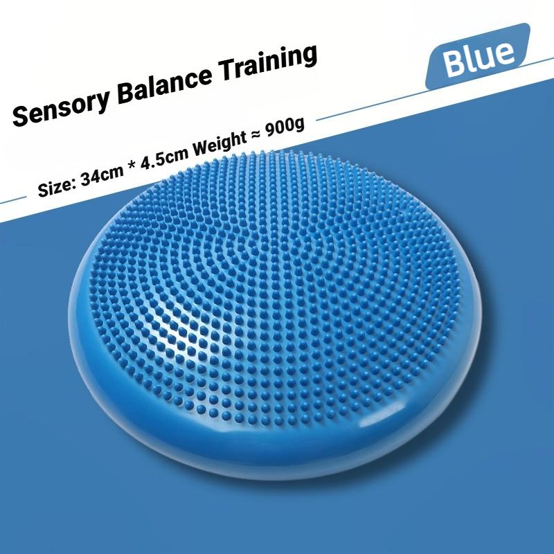 Thickened Inflatable Balance Cushion Explosion-Proof Soft Yoga Ball for Home Office Workout Massage синий