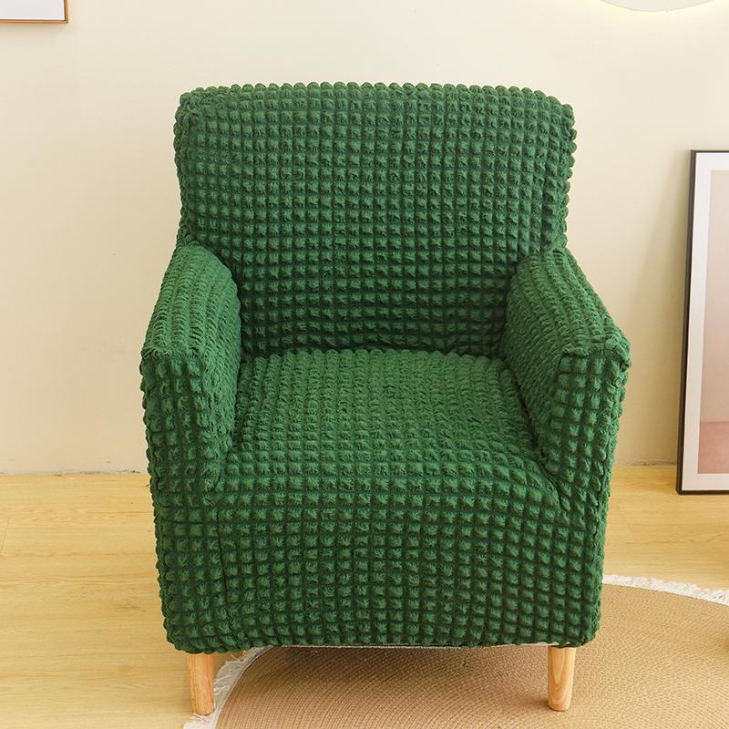 Bubble Grid Club Chair Cover Stretch Tub Bar Armchair Slipcovers Leisure Single Sofa Covers Cafe Bar Counter