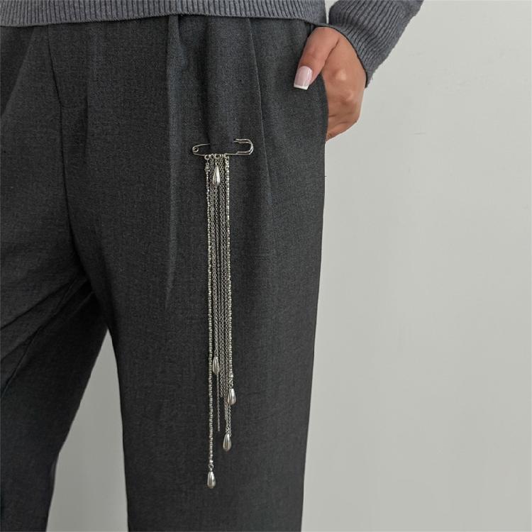 Classical Chain Fringe Brooch Dateless Lapel Pin Accessory Elegant Fringe Pin Enhances Dresses Coats And Handbags