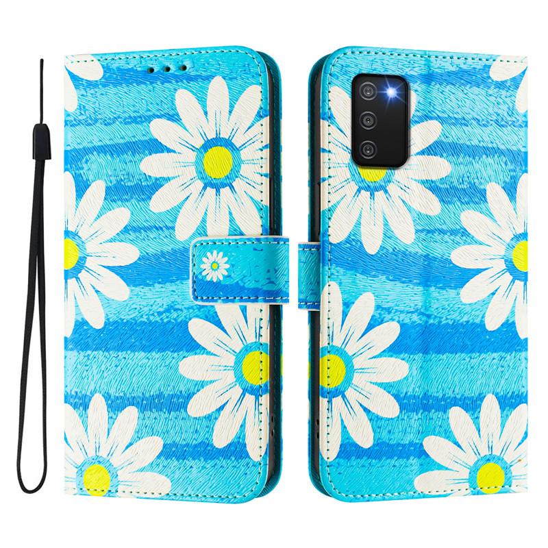 A03 Leather Phone Case For Samsung Galaxy A03s A02s A02 A01 M02 A03 Core A037F Coque Flip Cover Wallet Magnetic Painted Cases