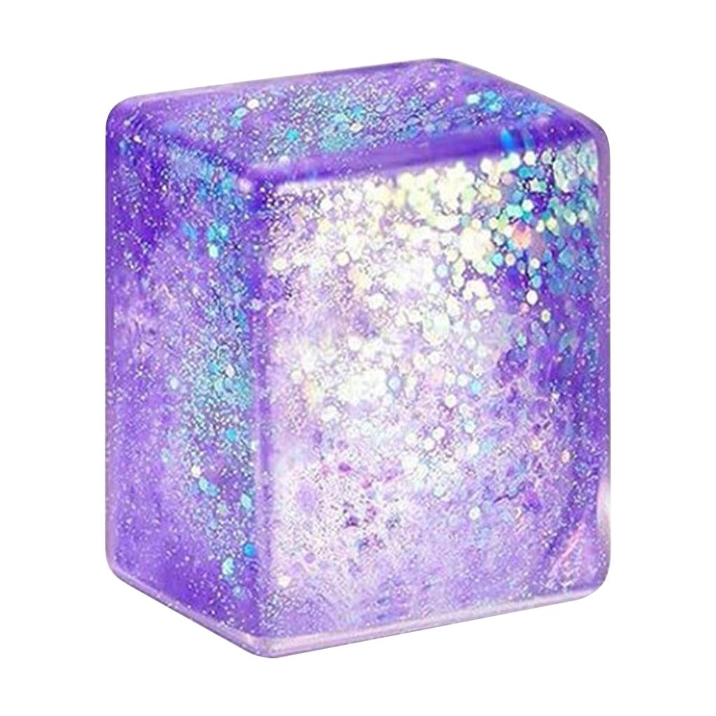 Squishy Ice Cube Stress Relief Toy Soft Moldable Sensory Fidget Toy for Hand Exercise and Anxiety Reduction Durable Material