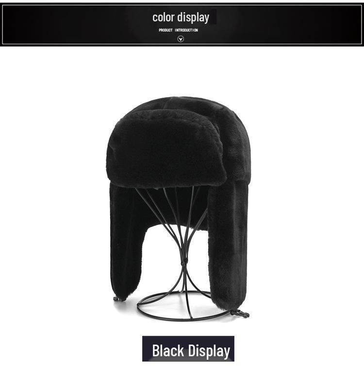 Unisex Winter Cycling Hat: Lei Feng-Style, Cold-Proof, Velvet-Lined, Ear Protection, Fashionable Casual Wear