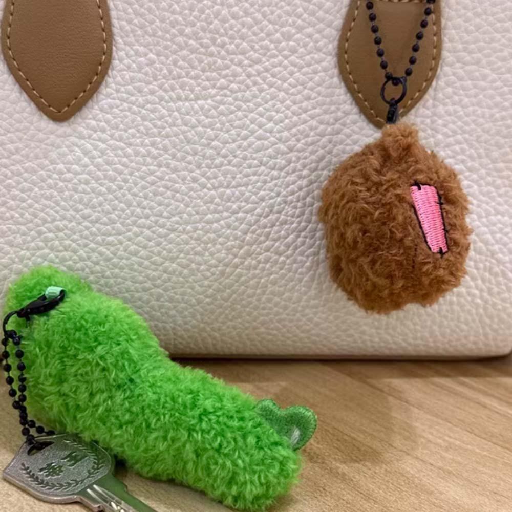 2pcs/set Chick Crocodile Key Ring Soft Friends Bag Charm  Car Key Accessories