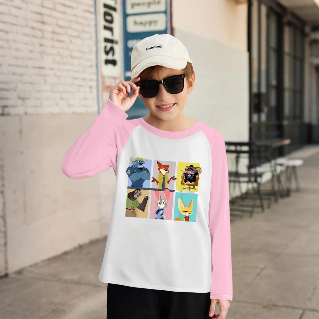 Modisches und bequemes Kinder-Langarm-Oberteil mit Rundhalsausschnitt und lockerem Schnitt