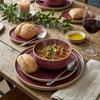 DINNER SET SET OF PLATES FOR 1 PERSON 3-PIECE STACK VIOLET Ø15-26 cm