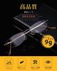 [GO!GRM] Reading Glasses, Colorless, 9g Ultra-Lightweight Frame, Rimless, Stylish, Senior Glasses, Clear Lenses, Men's & Women's, Thin, Compact, Stain