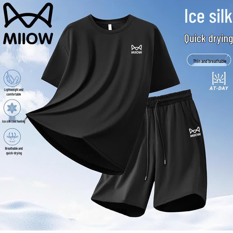 MiiOW Men s Summer Casual Sportswear Set 4XL