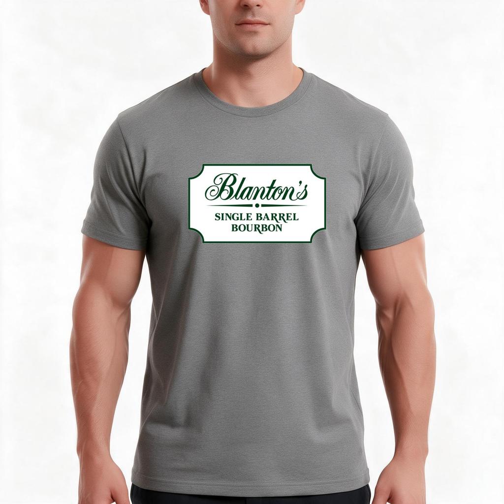 Classic Blantons Whiskey Logo Tshirt Summer Casual Cotton Tee Oversized Streetwear Tops Vintage Graphic Print 100 Cotton