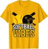 Softball Vibes Retro Sport Game Day Tee for Softball Unisex T-Shirt