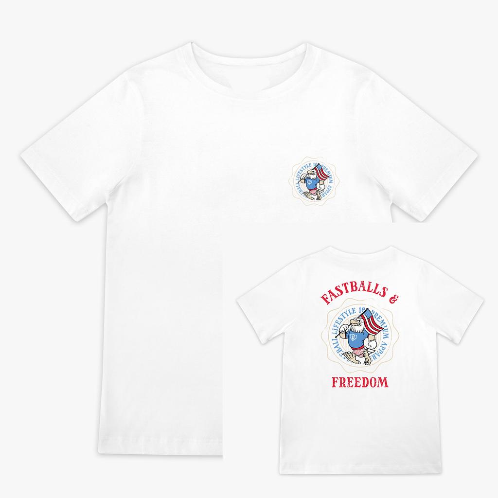 2025 Summer Boys Adult Baseball Printed Cotton T-Shirt Breathable Loose Sweat Absorbing Backstop Youth Black T-Shirt Fashion Top