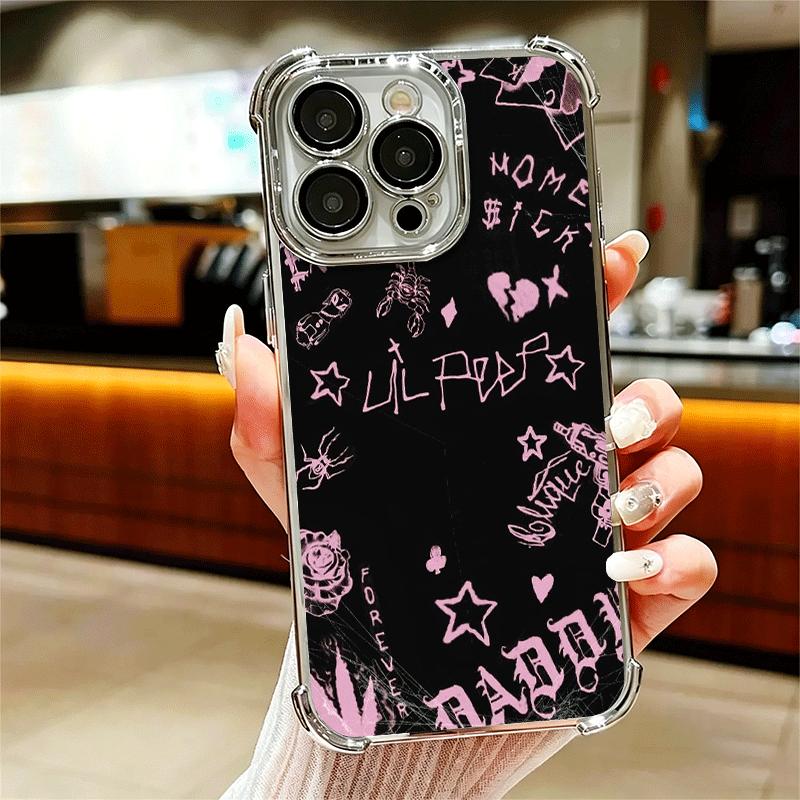 Lil Peep Hellboy Liebe Beschichtung Handyhülle Für Iphone 16 17 Pro Max Air 16E 14 15 Plus 12 13 Mini Anti-Fall Airbag Abdeckung