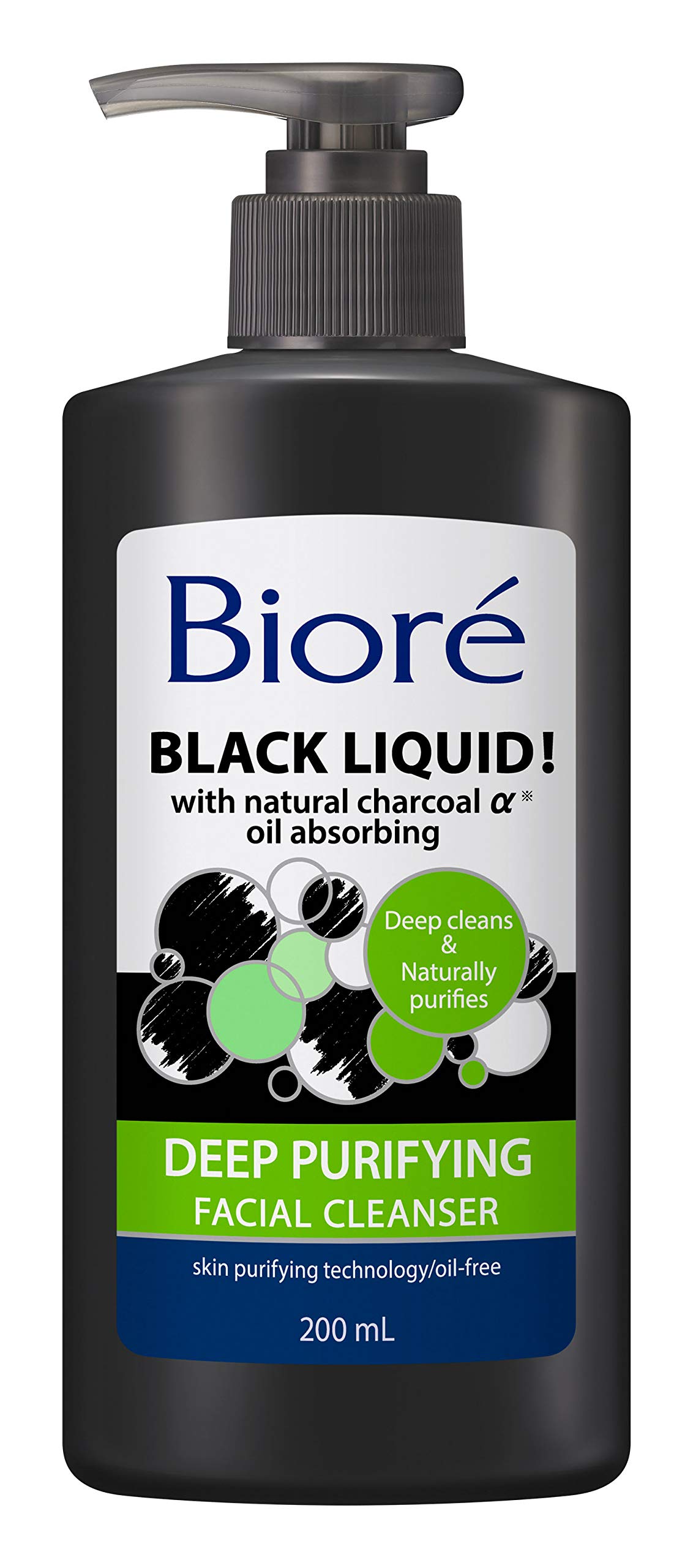 

Biore Black Liquid Facial Cleanser Cool 200 мл СШАBiore Facial Cleanser